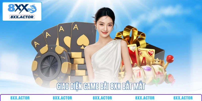 Giao diện game bài 8XX bắt mắt