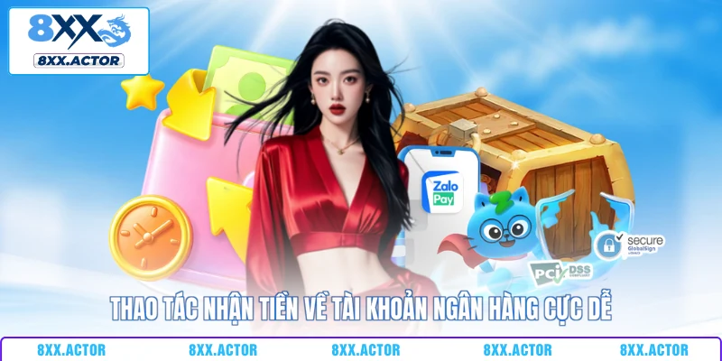 Thao tác nhận tiền về tài khoản ngân hàng cực dễ